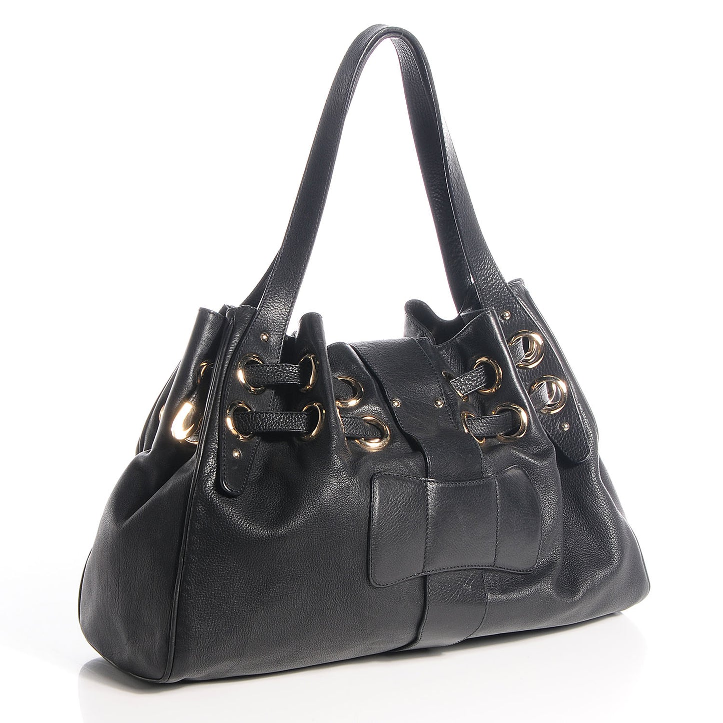 Leather Ramona Tote Black