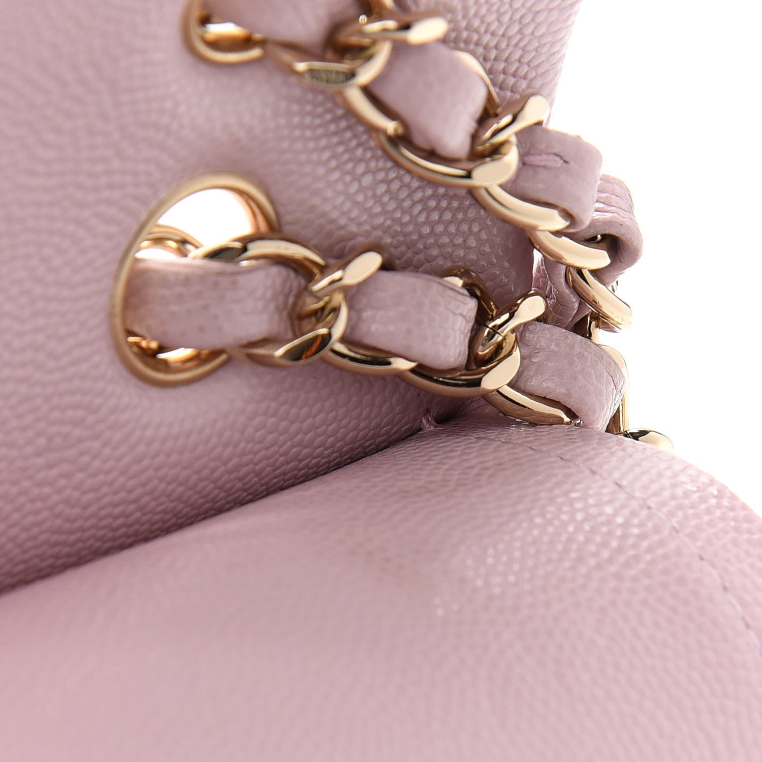 Chanel Caviar Quilted Medium Double Flap Light Pink 9 of 11