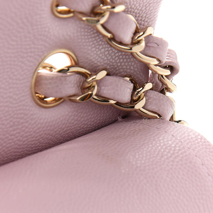 Chanel Caviar Quilted Medium Double Flap Light Pink 9 of 11