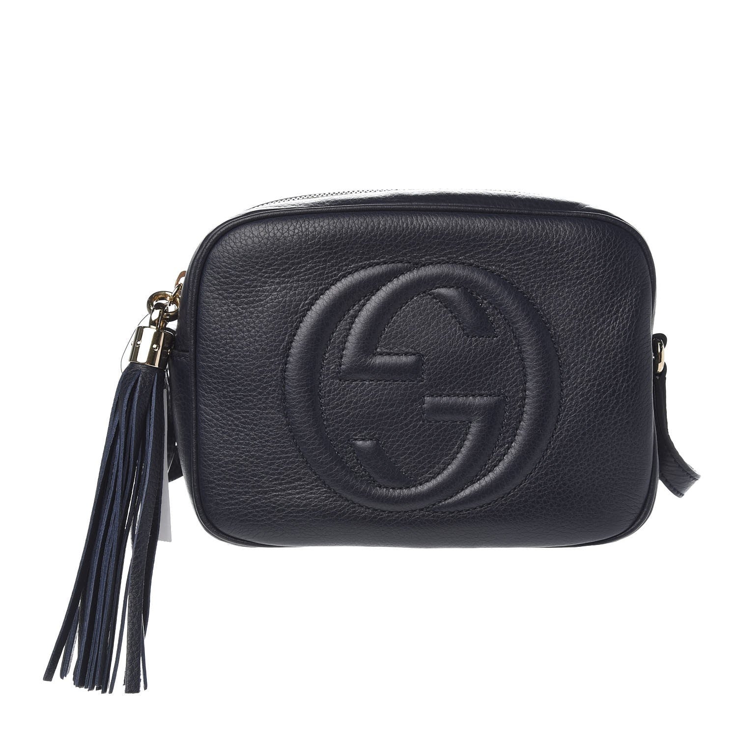 Gucci Pebbled Calfskin Small Soho Disco Bag Blue 1 of 7
