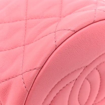 Chanel Lambskin Quilted Pearl Crush Drawstring Bag Pink 11 of 12