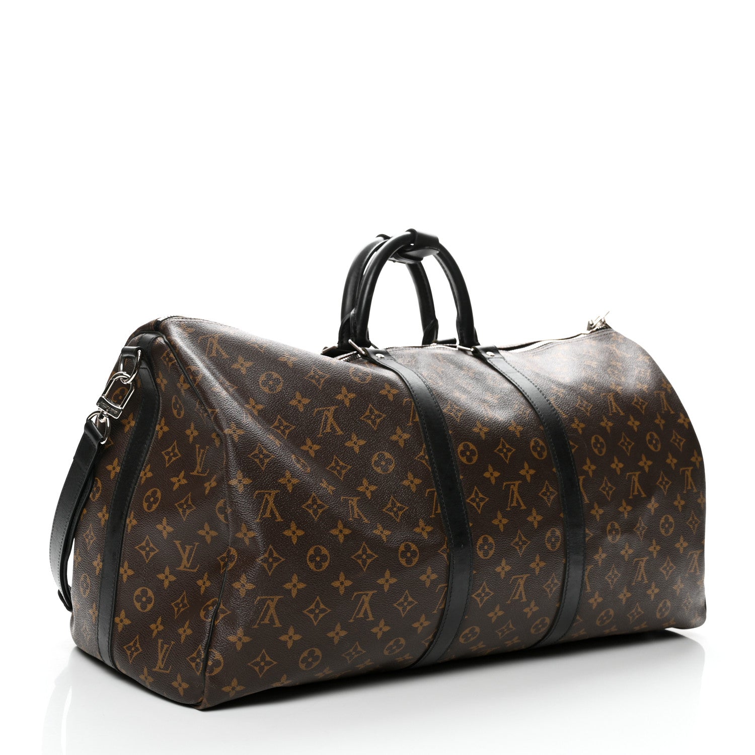Louis Vuitton Monogram Macassar Keepall Bandouliere 55 3 of 10