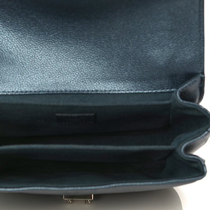 Louis Vuitton Metallic Empreinte Monogram Giant Pochette Metis Navy Nacre 6 of 11