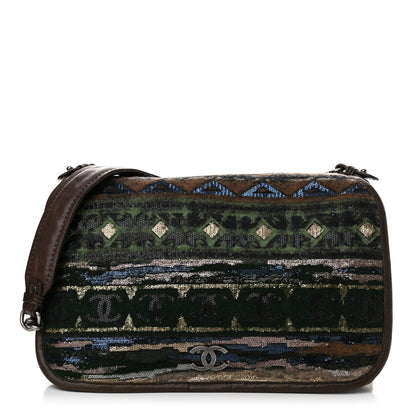 Chanel Tweed Sequin Edinburgh Messenger Bag 1 of 11