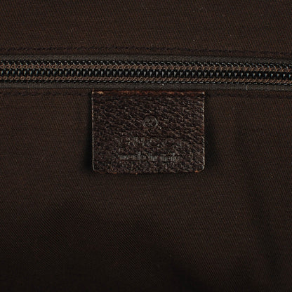 Gucci Monogram Large Flap Messenger Bag Beige Dark Brown 6 of 7