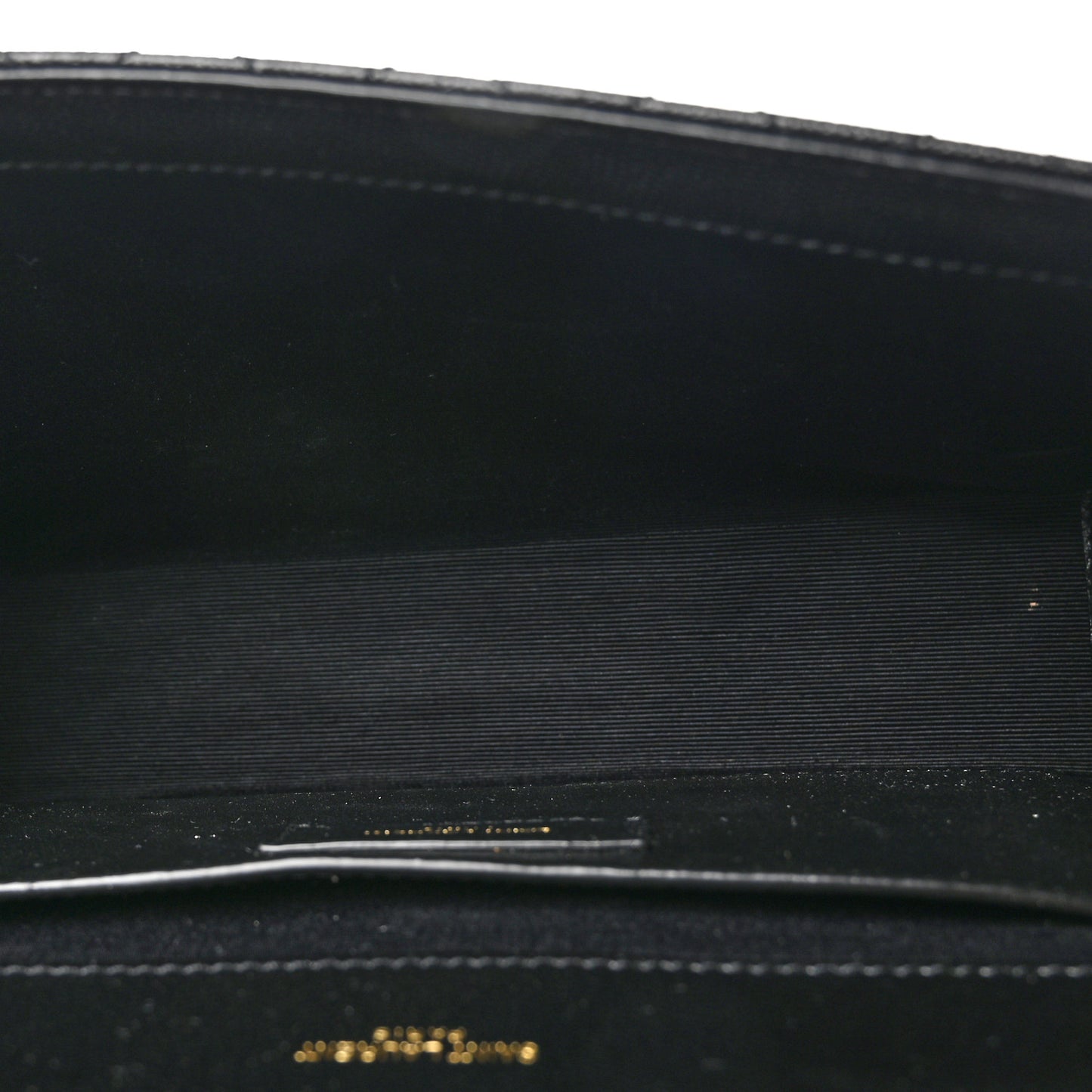 Grain De Poudre Textured Mixed Matelasse Triquilt Medium Monogram Satchel Black