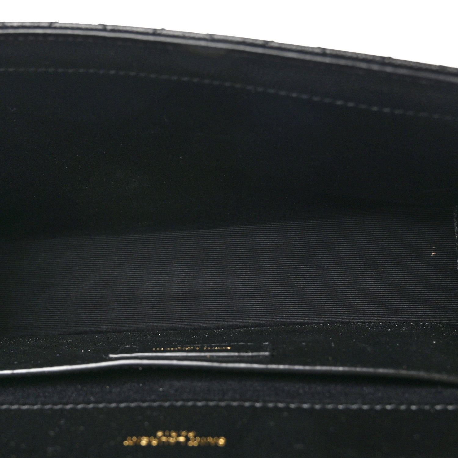 Saint Laurent Grain De Poudre Textured Mixed Matelasse Triquilt Medium Monogram Satchel Black 5 of 11