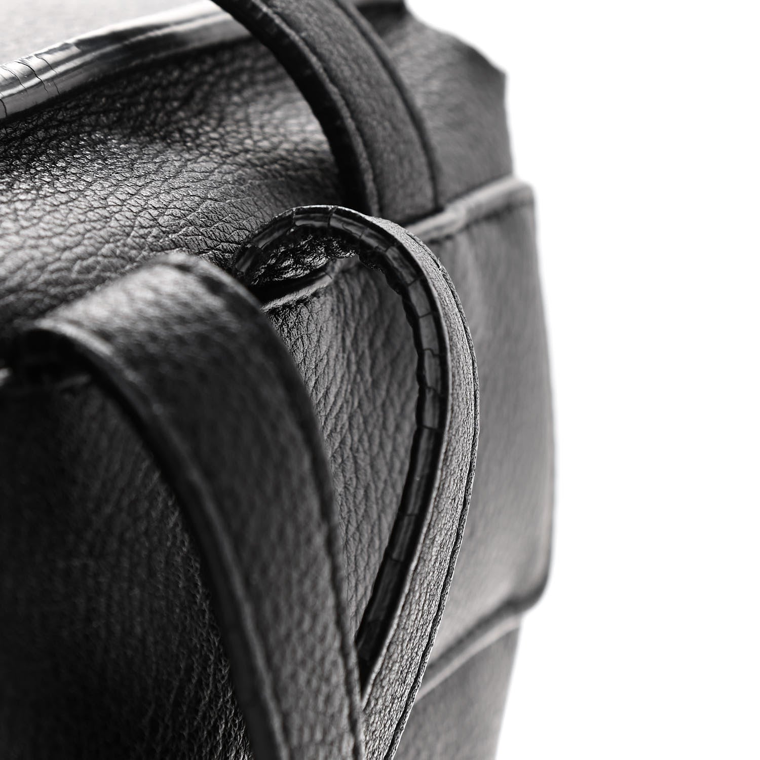 Mansur Gavriel Tumbled Calfskin Backpack Bag Black 11 of 14