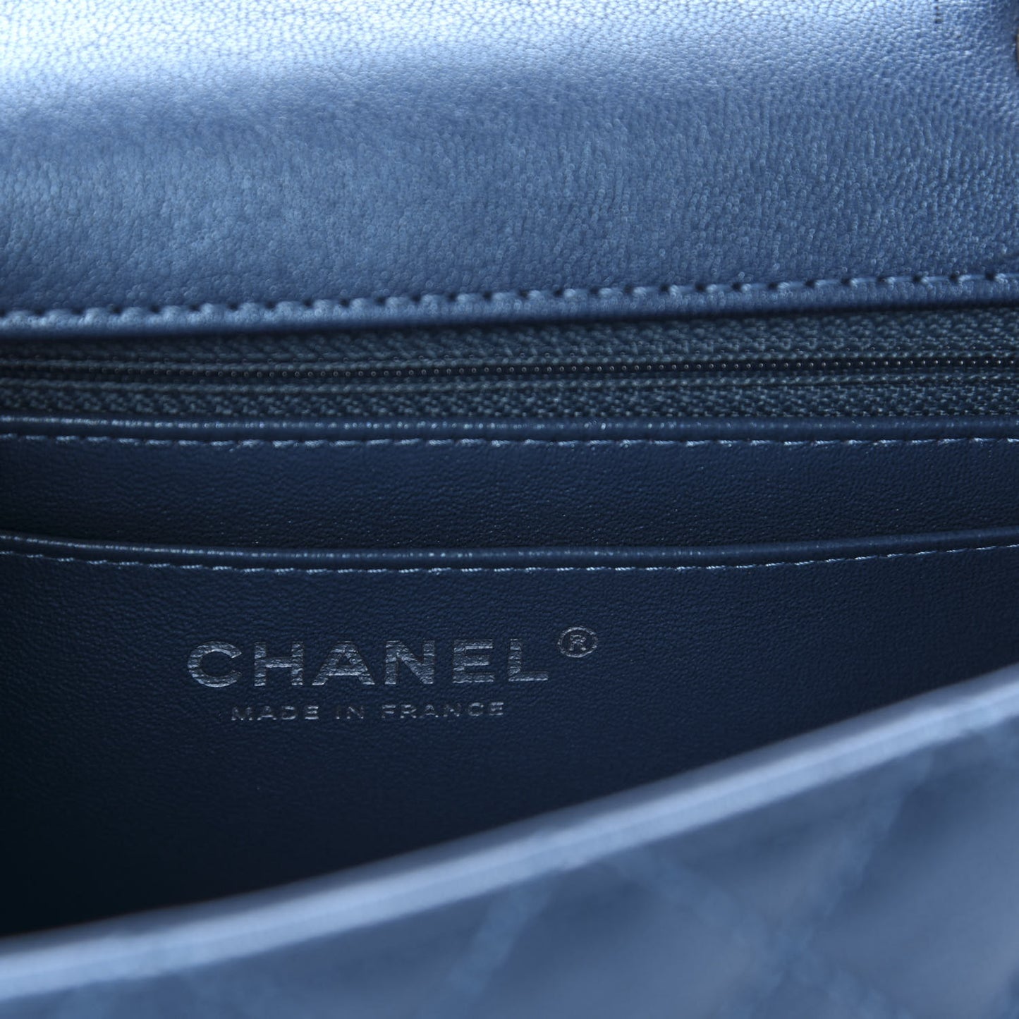 Metallic Sheepskin Quilted 2.55 Reissue Mini Flap Blue