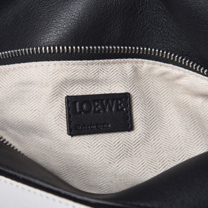 Loewe Calfskin Small Puzzle Bag Forest Green White Black 6 of 8