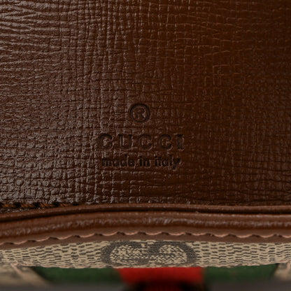 Gucci GG Supreme Monogram Azalea Calfskin Web Mini Jackie 1961 Hobo Beige Ebony Brown Sugar 6 of 10