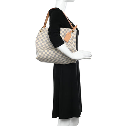 Louis Vuitton Damier Azur Graceful PM Rose Ballerine 2 of 9
