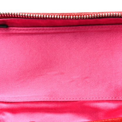 Miu Miu Goatskin Madras Top Handle Crossbody Red 11 of 12