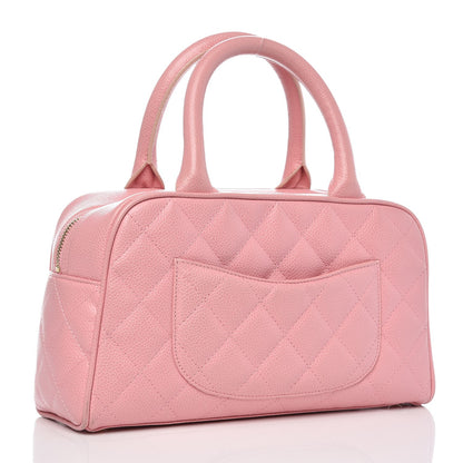 Chanel Caviar Quilted Small Bowler Pink 3 of 12