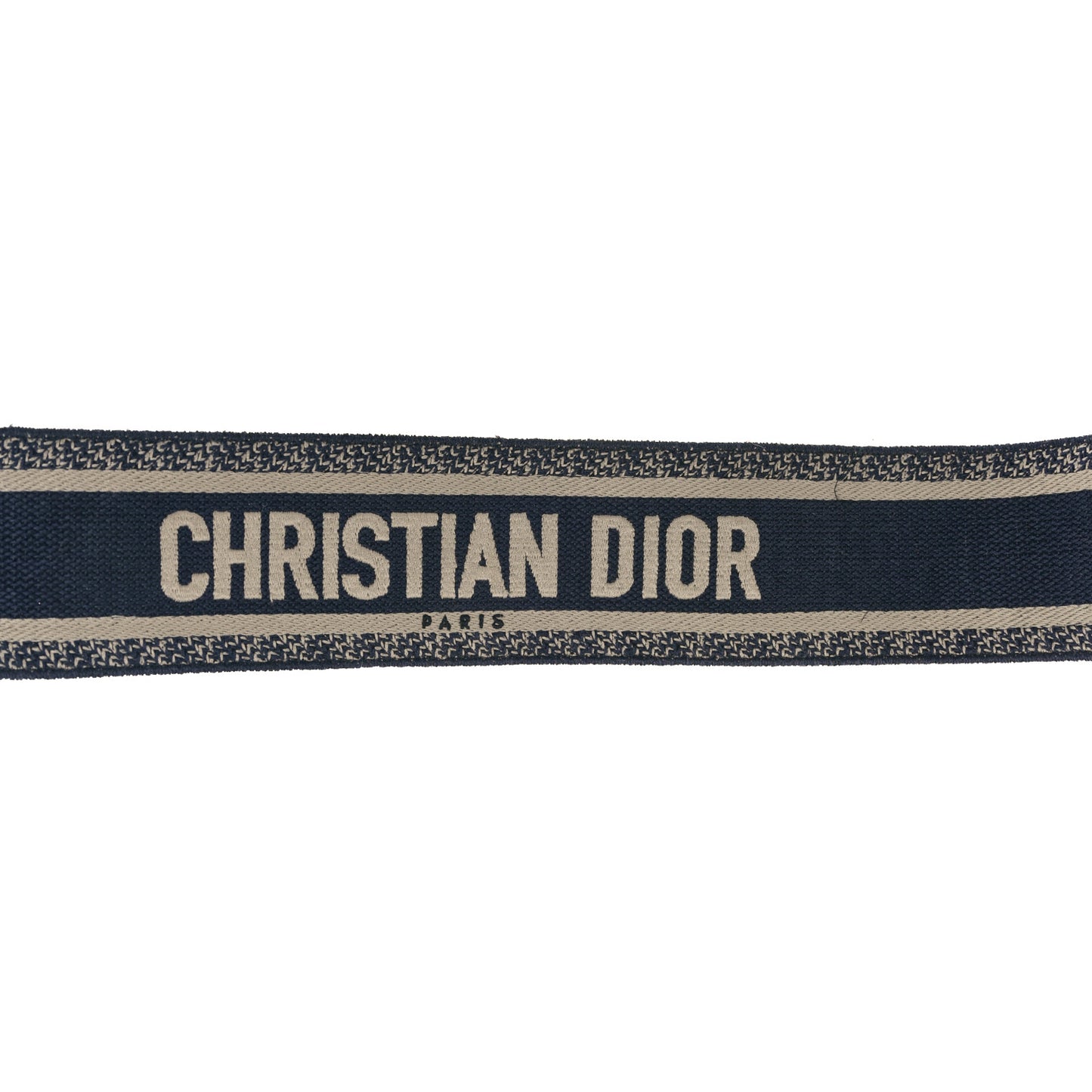 Canvas Embroidered Shoulder Strap Blue