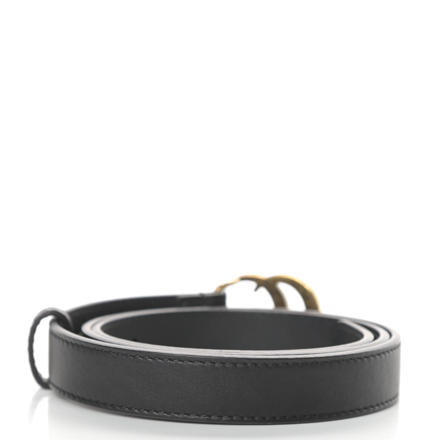 Gucci Calfskin Double G 20mm Belt 75 30 Black 2 of 5