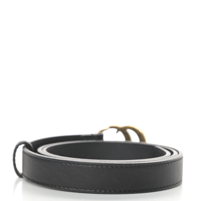 Gucci Calfskin Double G 20mm Belt 75 30 Black 2 of 5