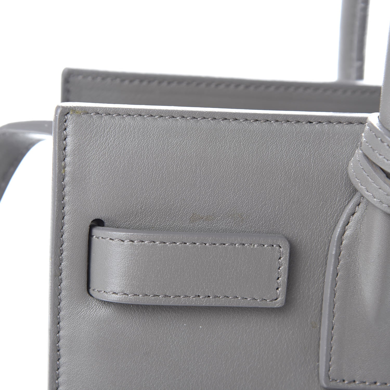Saint Laurent Calfskin Baby Sac de Jour Fog 9 of 10