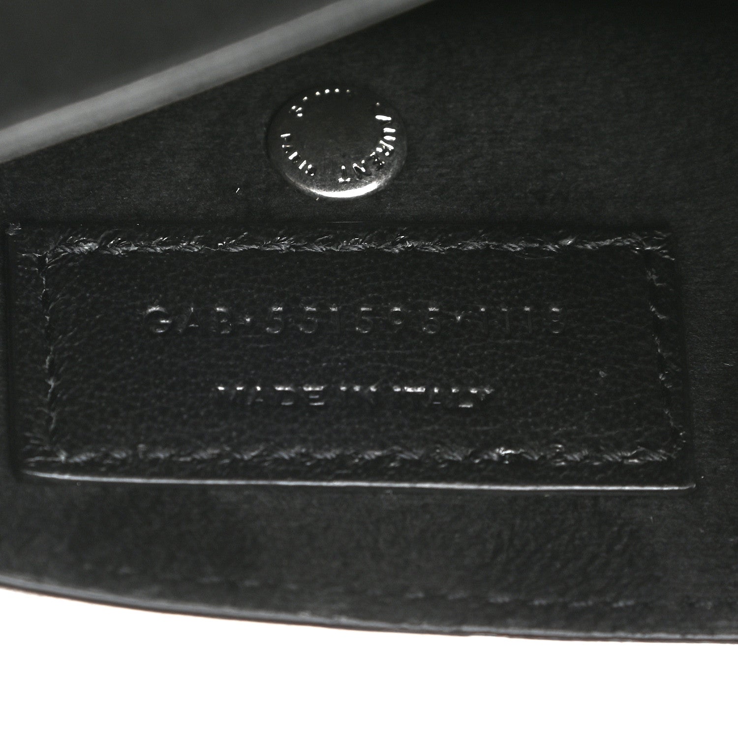 Saint Laurent Canvas Calfskin Teddy Drawstring Shopping Tote White Black 9 of 12