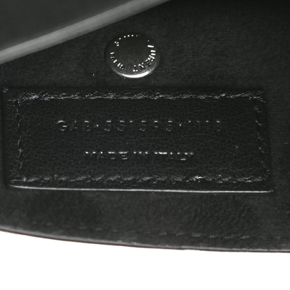 Saint Laurent Canvas Calfskin Teddy Drawstring Shopping Tote White Black 9 of 12