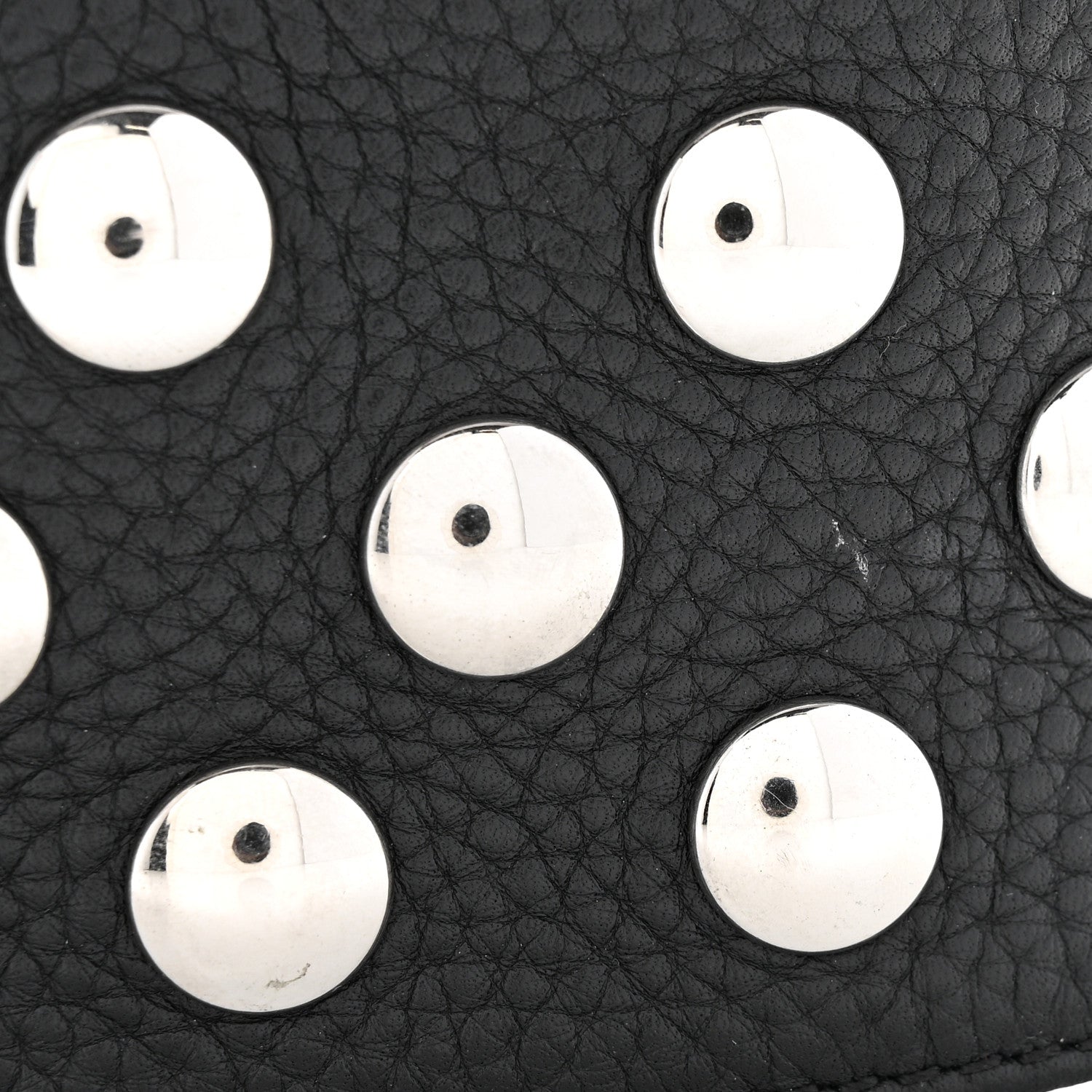 Khaite Pebbled Sport Calfskin Studded Elena Black 9 of 10