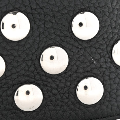 Khaite Pebbled Sport Calfskin Studded Elena Black 9 of 10