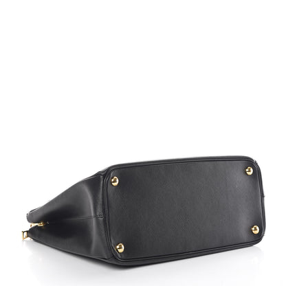 Prada Saffiano Medium Galleria Double Zip Tote Black 4 of 9