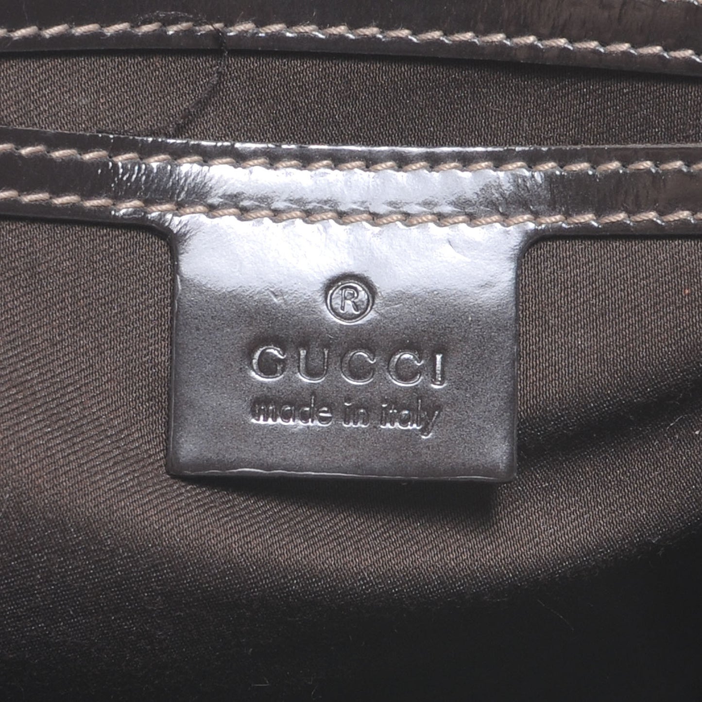 Monogram Guccissima Hearts Studded Medium Joy Boston Dark Brown