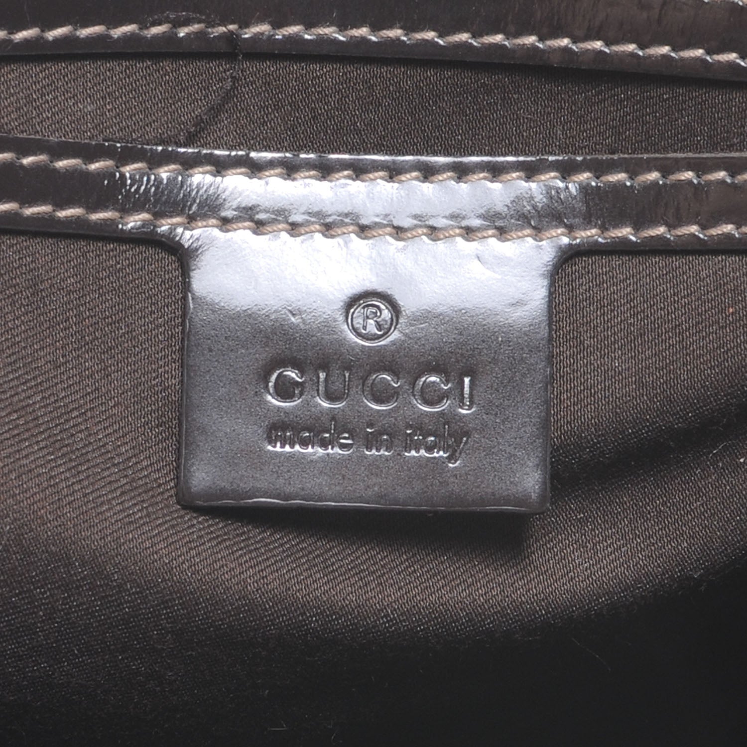 Gucci Monogram Guccissima Hearts Studded Medium Joy Boston Dark Brown 6 of 7