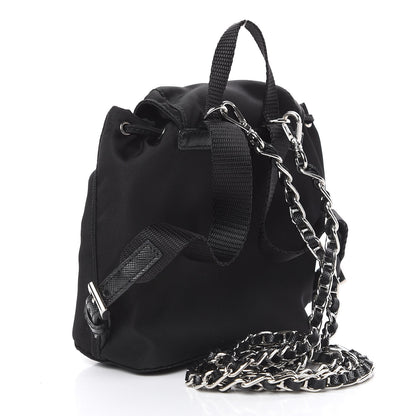 Prada Nylon Vela Mini Crossbody Backpack Black 3 of 12