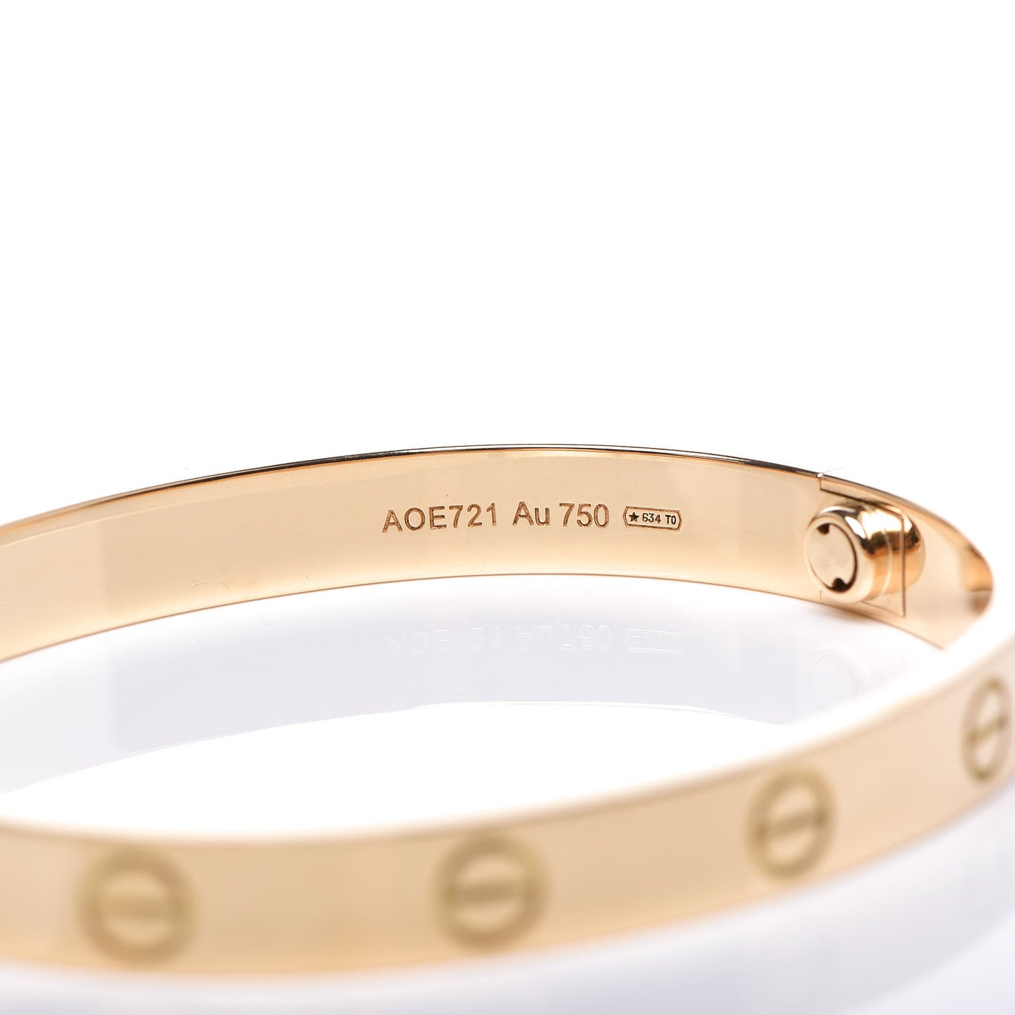 18K Yellow Gold LOVE Bracelet 16
