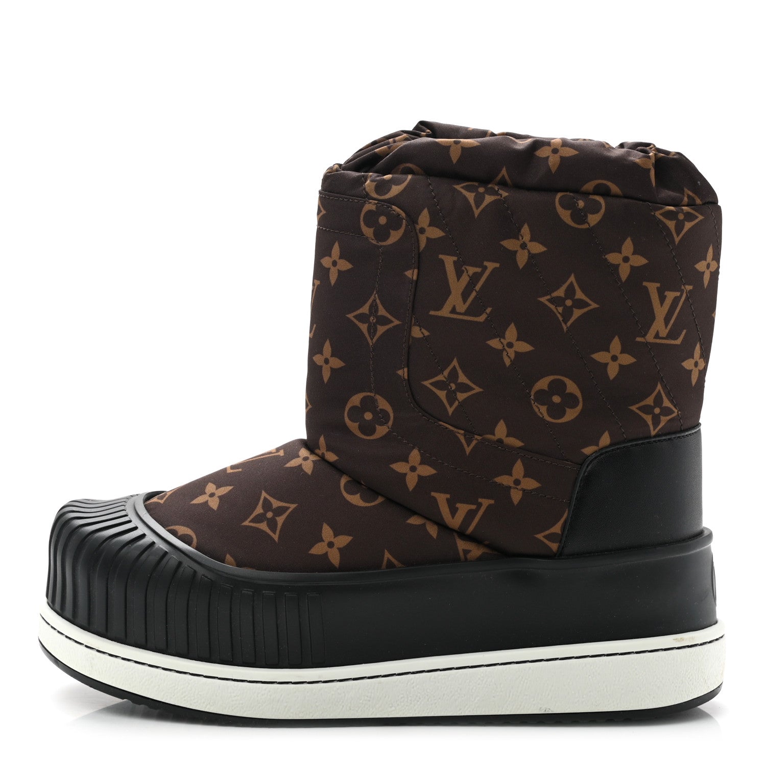 Louis Vuitton Monogram Polar Flat Half Boots 38 Black 1 of 8