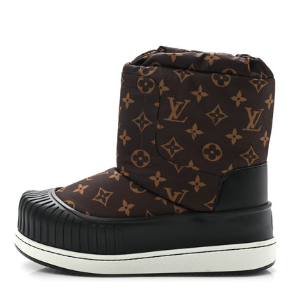 Louis Vuitton Monogram Polar Flat Half Boots 38 Black 1 of 8