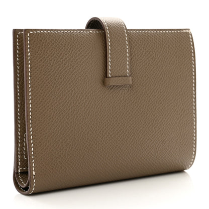 Hermes Epsom Bearn Compact Wallet Etoupe 3 of 8