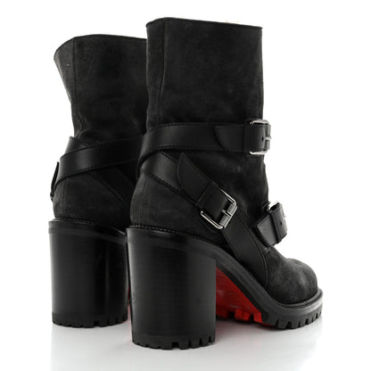 Christian Louboutin Calfskin Bouclette Viyonce 70 Boots 37.5 Black 4 of 8
