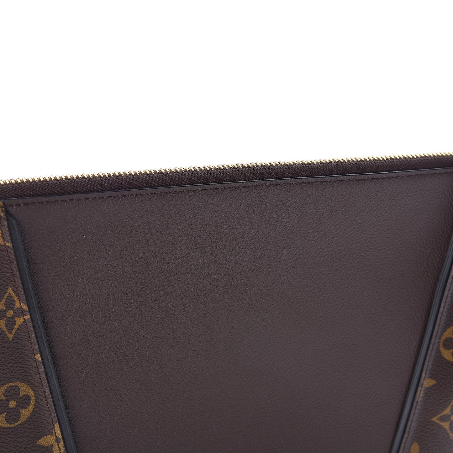 Monogram Veau Cachemire W Pochette Chocolate