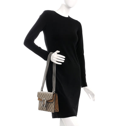 Gucci GG Supreme Monogram Mini Dionysus Shoulder Bag Taupe 3 of 9