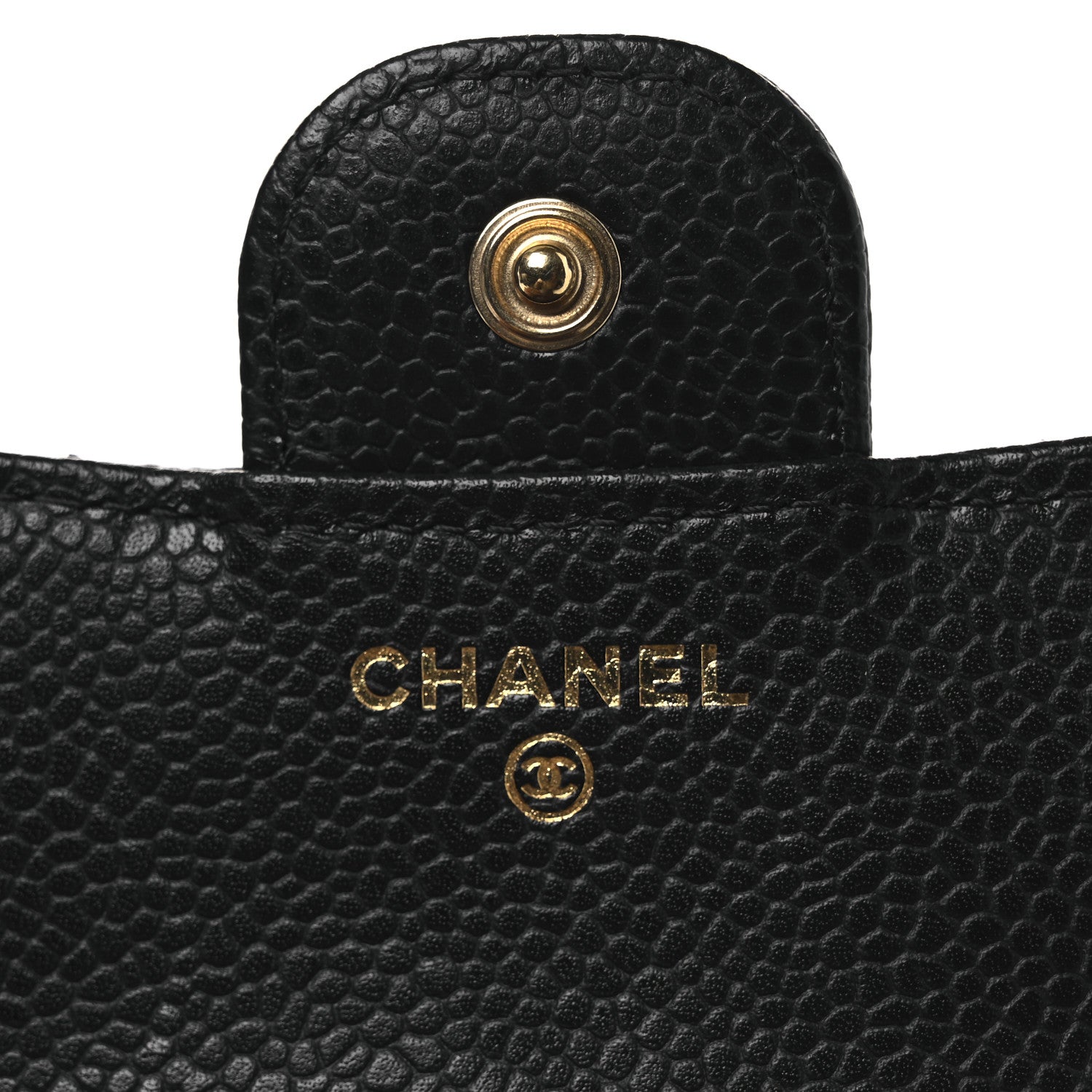 Chanel Caviar Quilted Compact Flap Wallet Black 7 of 10