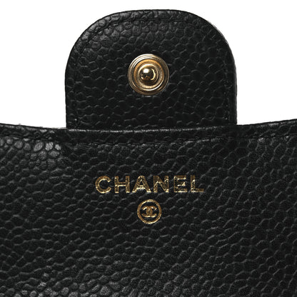 Chanel Caviar Quilted Compact Flap Wallet Black 7 of 10