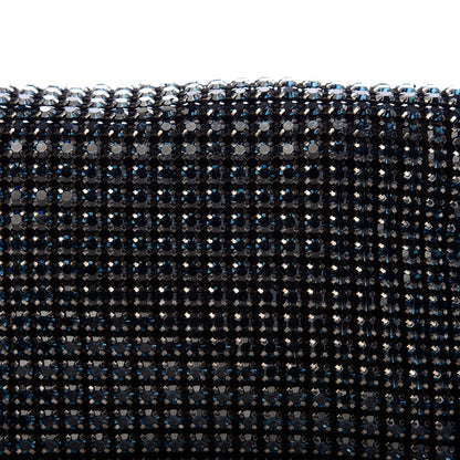 Alexander Wang Mesh Crystal Rhinestone Mini Heiress Pouch Navy 10 of 10