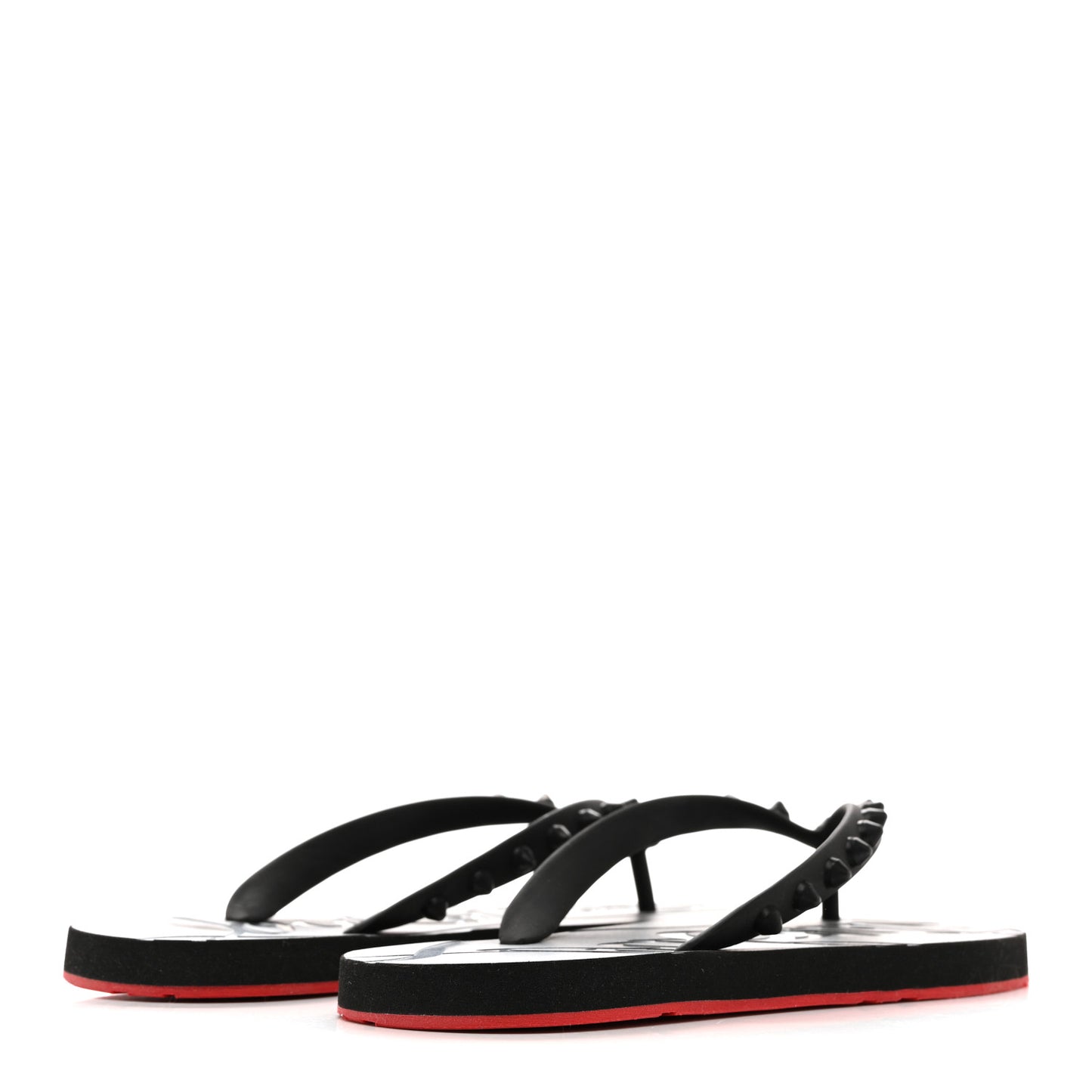 Rubber Spike Loubi Donna Flip Flop 35 Black