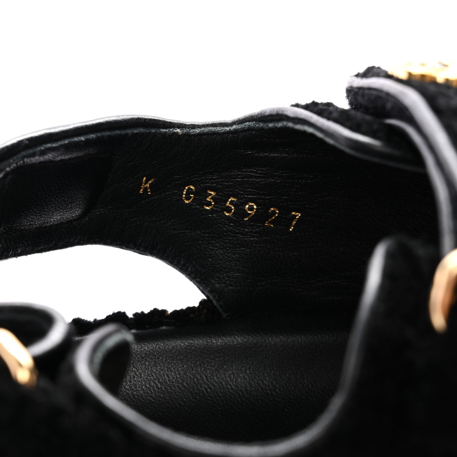 Chanel Tweed Velcro Dad Sandals 37 Black 9 of 14