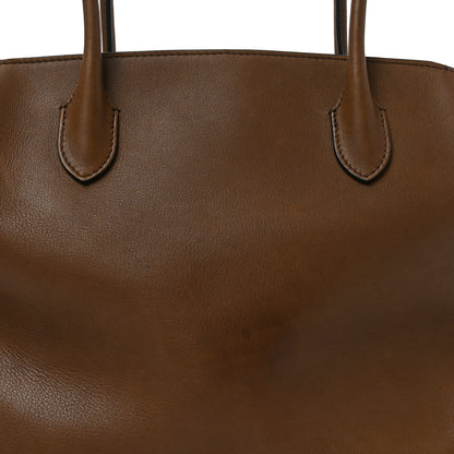 The Row Polished Saddle Calfskin Marlo 14 Muschio 6 of 8