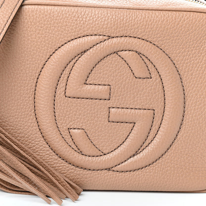 Gucci Pebbled Calfskin Small Soho Disco Bag Camelia 7 of 9