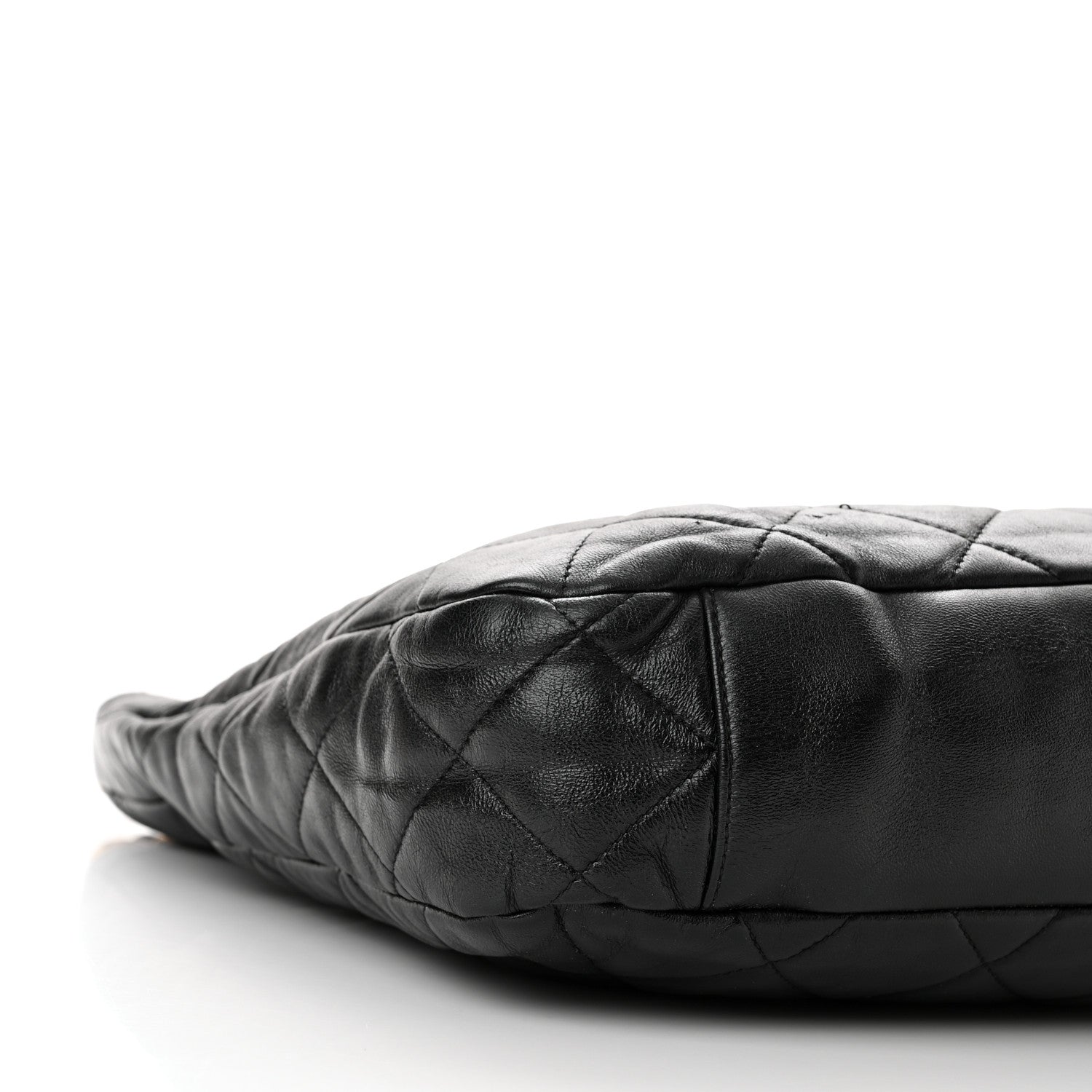 Chanel Lambskin Quilted Large CC Funky Town Hobo Black 9 of 10