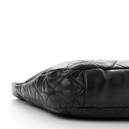 Chanel Lambskin Quilted Large CC Funky Town Hobo Black 9 of 10