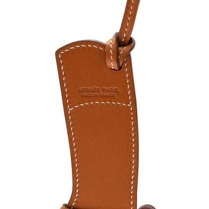 Hermes Butler Swift Paddock Botte Boot Bag Charm Natural Bleu Zanzibar 3 of 3