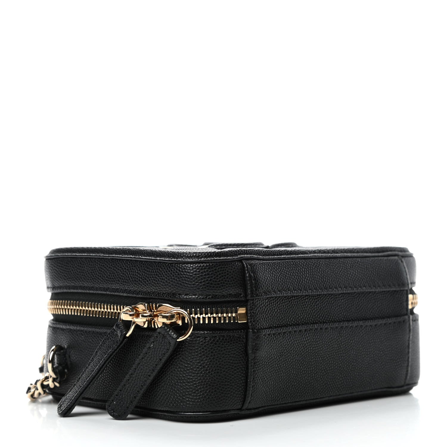 Chanel Caviar Quilted Small CC Filigree Vanity Case Black 3 of 4