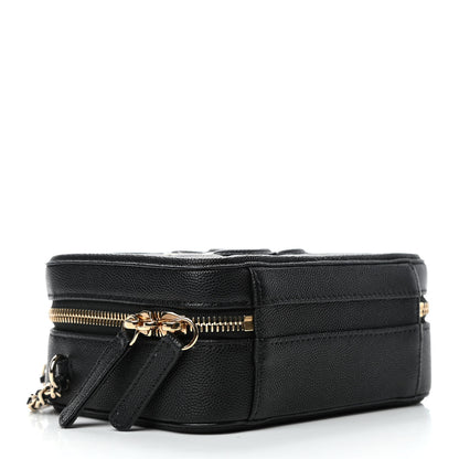 Chanel Caviar Quilted Small CC Filigree Vanity Case Black 3 of 4
