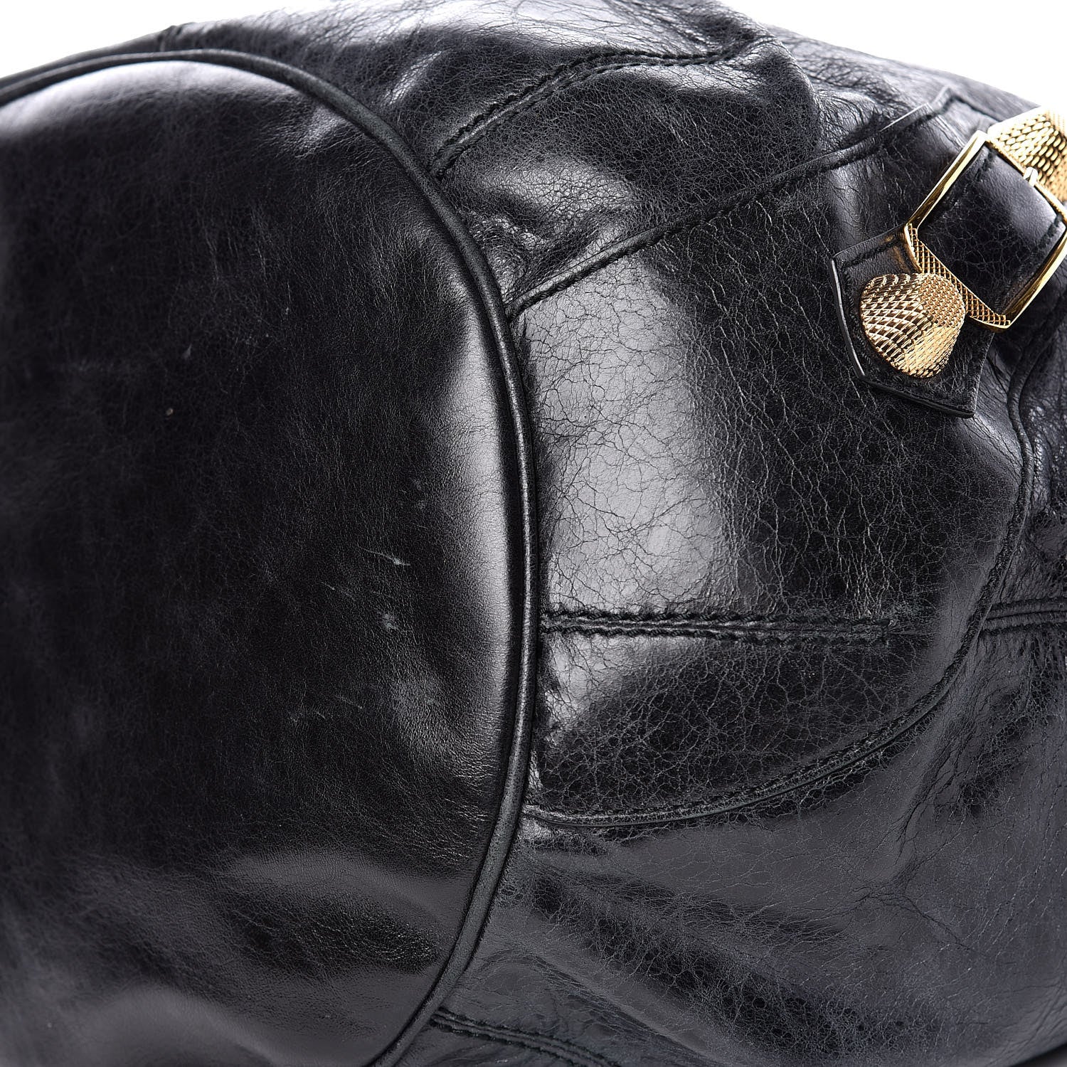 Balenciaga Agneau Giant 21 Gold Hardware Pompon Black 10 of 10